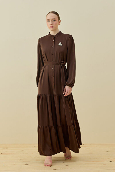 Merwishop Merwish Brooch Dress 1669 Brown