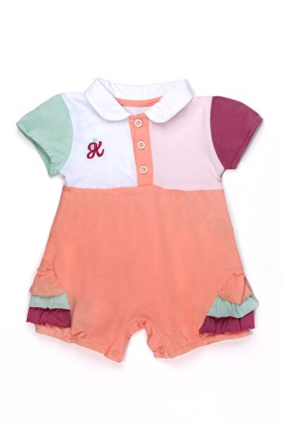 Chicsy Baby Baby Girl Colorful Polo Neck Jumpsuit Summer Cotton Baby Jumpsuit...