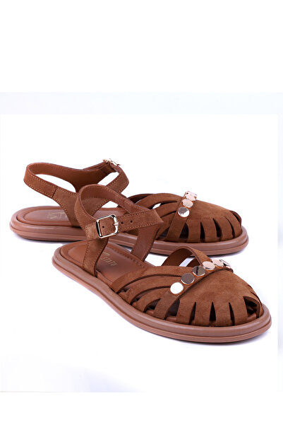 stato Nera Genuine Suede Leather Women's Sandals Stylish Casual Summer Shoes ...