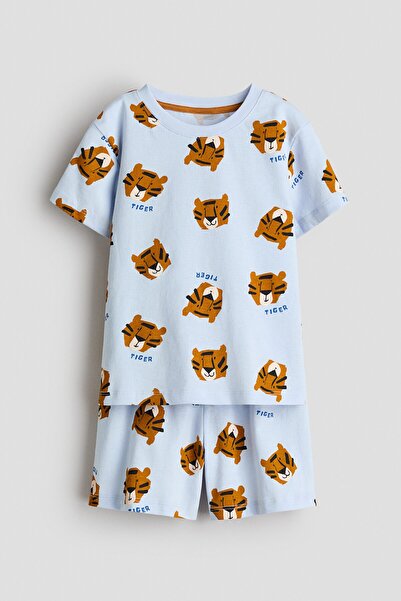 H&M Baskılı Pijama Takımı