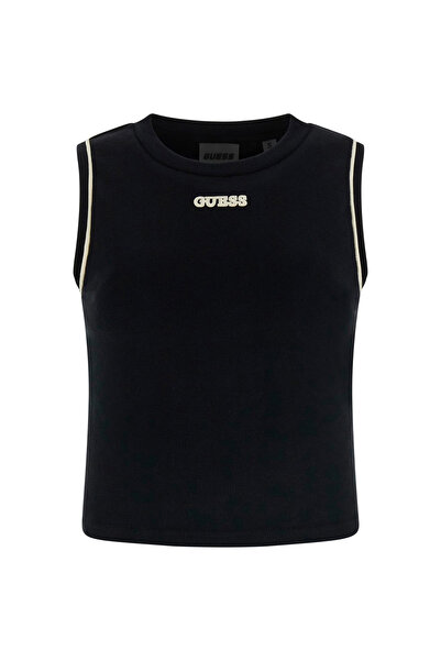 Guess Kadın Clara Aktif Crop T-Shirt - Siyah