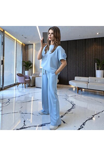 GLAMSI Women's set of pants and t-shirt with Patterned