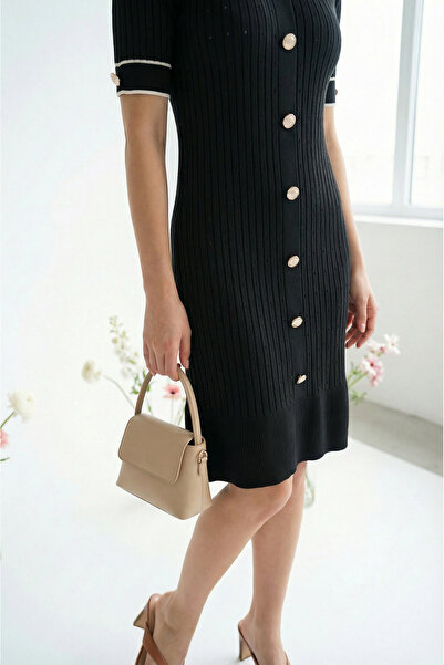 SAYZEN YOUR SHİNE Карен Текстилна лятна риза с копчета на яката, рокля с дълж...