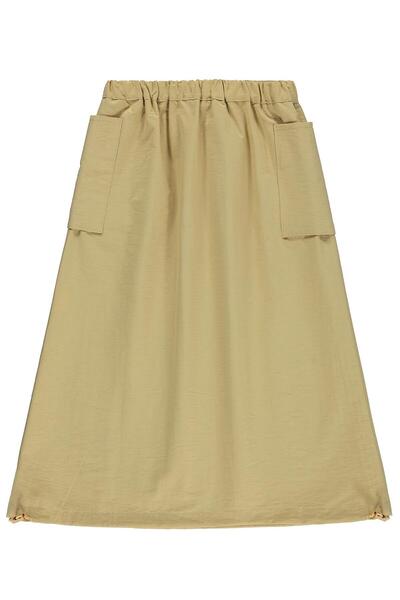 ZEYNEVA Timo Girl Pocketed Skirt 6-9 Years - Beige 6-7 Years