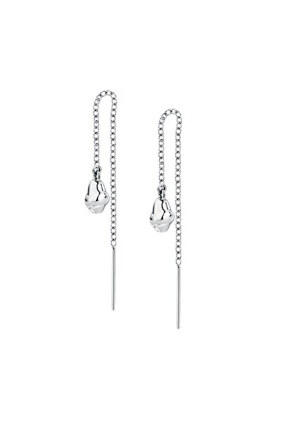 Trussardi T-Design Baroque Element earrings, silver stainless steel, earring ...