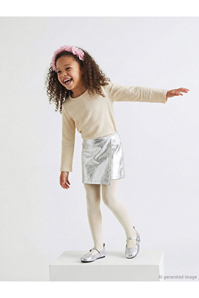 LC Waikiki Shiny Looking Girls' Shorts Skirt and Pantyhose