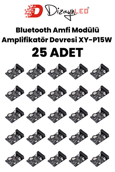 DizaynLED Bluetooth Amfi Modülü Amplifikatör Devresi XY-P15W 25 Adet