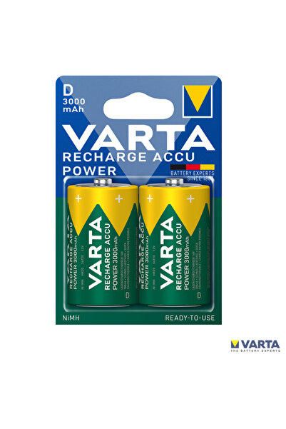 Varta Set 2 baterii reîncărcabile R20/D, 3000 mAh, tehnologie gata de utilizare