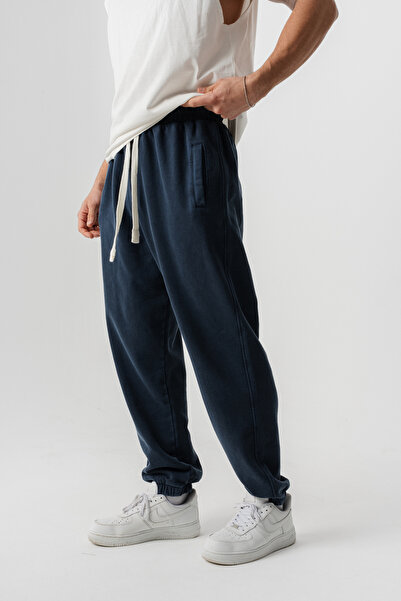 BORZ Men's Washable Baggy Sweatpants with Elastic Waist and Elastic Cuffs at ...
