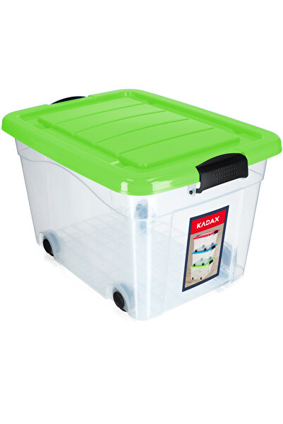 KADAX Toy Container Large Box Crate on Wheels Plastic Large 40L
