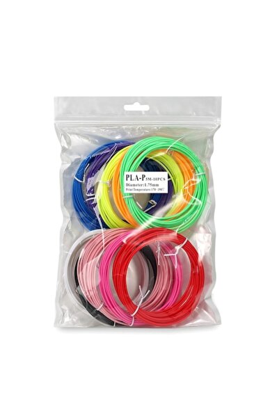OEM 3D Pen Filament Set, 170-190℃, PLA, 1.75 mm, 50m, Plastic, Multicolor