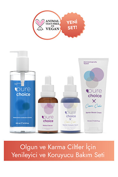 Pure Choice Olgun ve Karma Ciltler İçin Yenileyici ve Koruyucu Bakım Seti