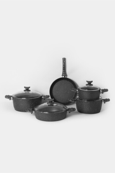 Alfa طقم 9 جرانيت أسود ALSW-9PC-LS