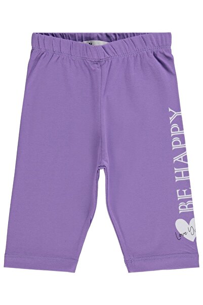 Civil Girls Be Happy Štampano Tajice za decu 2-5 godina - Lila 3-4 godine