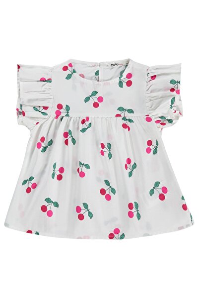Civil Girls Kiraz Printed 2-5 Years Old Shirt - Ecru 2-3 Years Old