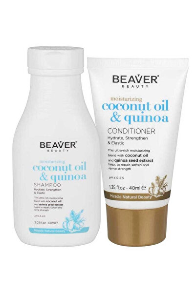 Beaver Travel Size Moisturizing Set with Coconut Oil and Quinoa