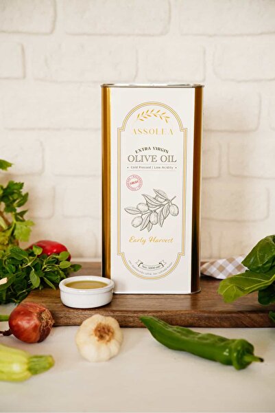 ASSOLEA 5 L ERKEN HASAT SOĞUK SIKIM NATÜREL SIZMA ZEYTİNYAĞI