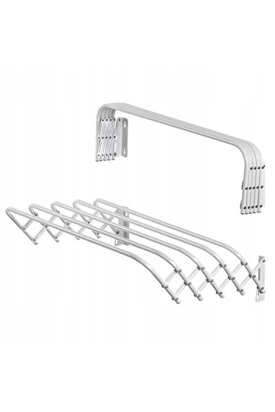 KADAX Uscător de rufe pentru baie, stil acordeon, montat pe perete, 60 cm