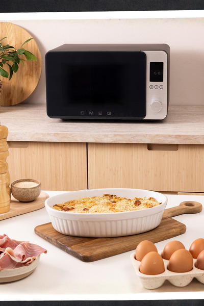 SMEG 9 in 1 Mikrodalga Fırın Mat Siyah 27Lt