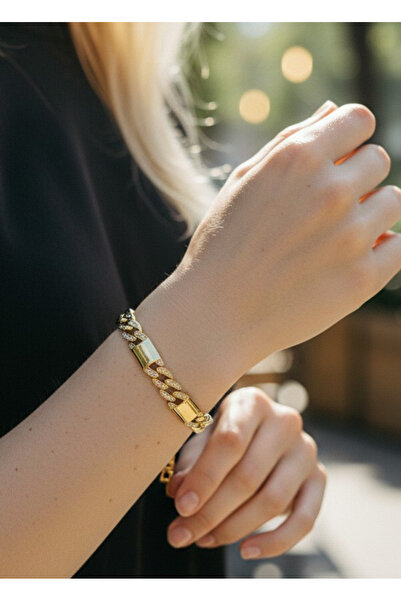 BİJU YILMAZ Xuping Gold Stone Queen Strong Chain Bracelet - 26Xpb27