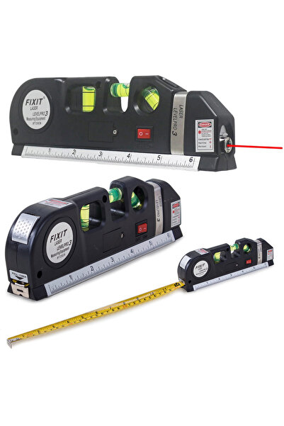 zola Αλφάδι λέιζερ πολλαπλών χρήσεων, 3 σε 1, ογκόλιθος και ρολό, 250 cm, μαύρο