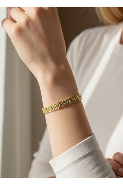 BİJU YILMAZ سوار Xuping Gold مرصّع بالأحجار Prestij Petek - 26xpb24