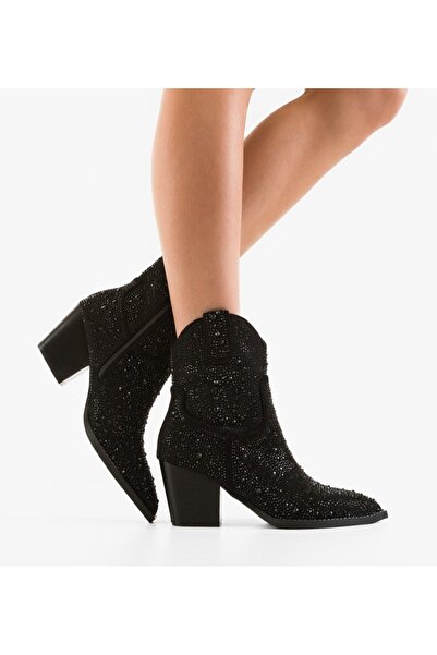 BENOTTİ Philis Black Women's Ankle Boots