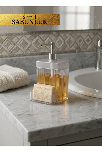 Eviniz güzel Süngerlikli Sıvı Sabunluk 2'si 1 Arada Mutfak Bulaşık Sabunluk v...