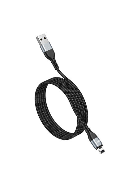 Hoco Cablu transfer date si incarcare U96, prindere magnetica, Lightning, Negru