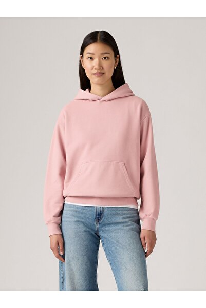 Levi's Women's Pink Hooded Sweatshirt A8790-0017