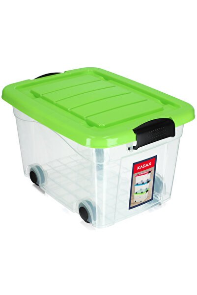 KADAX Toy Container Large Box Crate on Wheels Plastic Large 20L