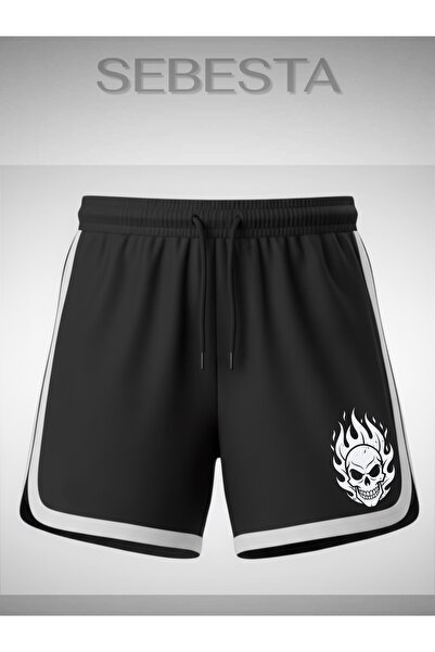 Sebesta Fashion Alev Printed Premium Jersey Piped Sports Shorts