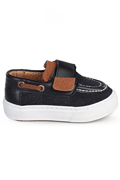 Civil Boys Pantofi casual din piele intoarsa cu o singura banda velcro 22 - A...