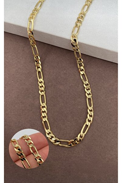 XUPING JEWELRY Xuping Figaro Zincir Kolye 60 cm Kalın Gold Erkek Kadın Unisex...