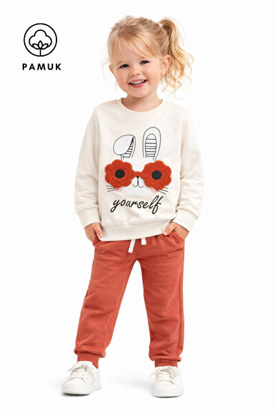 HK HOPKİDS Set de top pentru fete, din țesătură cu două fire, brodată, Me de ...