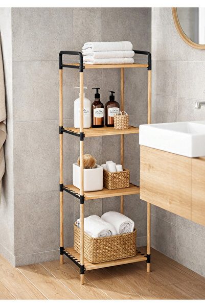 HOMİNG Ahşap Raf Organizeri 4 Katlı 242504