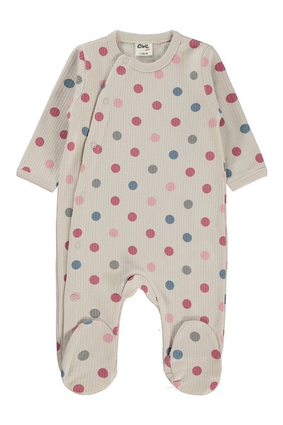 Civil Baby Puan Empirme 1-9 Months Jumpsuit - Beige 9-12 Months