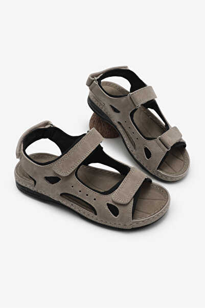 Tonny Black Ženske bež udobne cipele PU đon sa čičkom Sandale