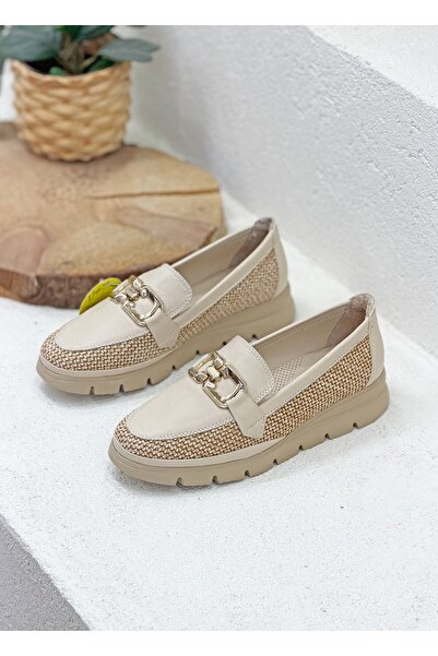 Mammamia D26Ya-7680 Buckle Detail Genuine De Leather cm Padded Sole Loa Loafe...