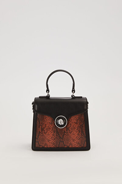 Levidor Yılan Leather Si Detailed Long Strap Women's Casual and Stylish Shoul...