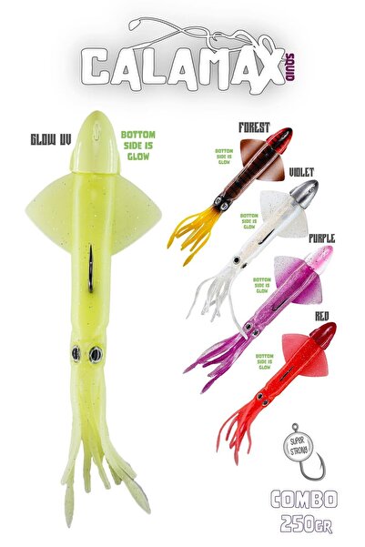Fujin Calamax 250gr Combo Squid Silikon Yem