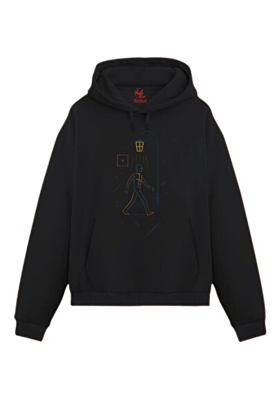 Rabona Fashion Night Walk Minimal Design Sweatshirt / Hoodie (Optional)