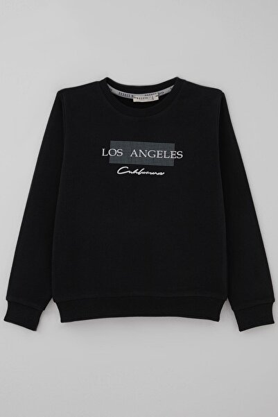 Breeze Dečija majica Los Anđeles Tekst Štampano 8-14 godina, crna