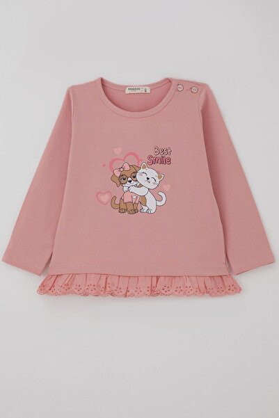 Breeze Devojčička majica dugih rukava Slatki Prijatelji Sa gipir čipkom 1-4 g...