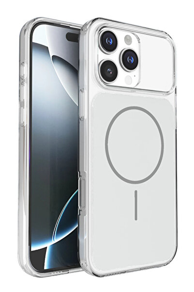 Fuchsia Bruma Magneticsafe Cover Compatible with iPhone 16 Pro Max - Silver