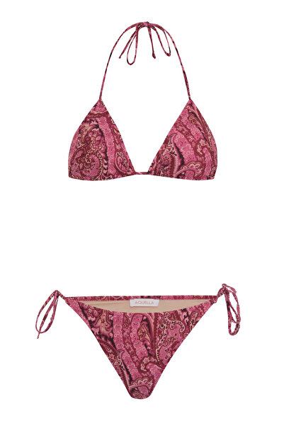 AQUELLA Patterned Triangle Bikini
