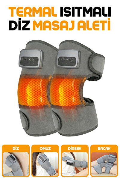 Enshall Çiftli Termal Kızılötesi Isıtma Sistemli Şarjlı Titreşimli Diz, Kol, ...