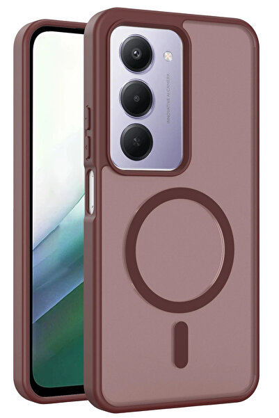 Fuchsia Jota Magneticsafe Cover Compatible with Redmi 15 4g - Claret Red