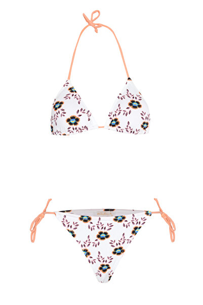 AQUELLA Šareni Sa deznom trokut Na vezivanje bikini set