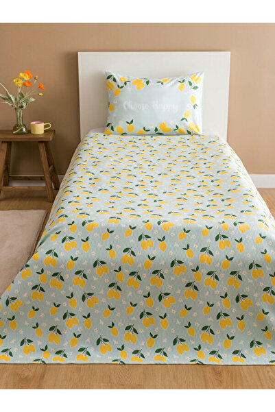 LC Waikiki Rmz Gi̇yi̇m Farkiyla Lemon Embroidered Single Pique Set